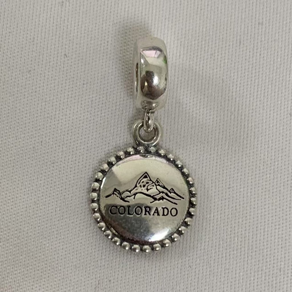 Pandora Colorado Usa Travel Destination Dangle Charm, S925 Silver Jewelry